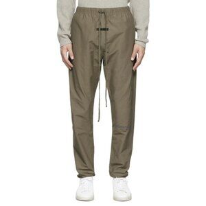 Fear of God Essentials Taupe Track Lounge Pants Harvest Cotton Nylon Size Large